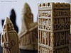 Isle of Lewis Plain Theme Chess Set - 'Mini Version' Excluding Chess Board